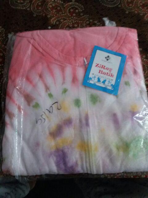 Gamis Kaos Pelangi Busui Denada Ori Ziray Batik Jumbo Premium