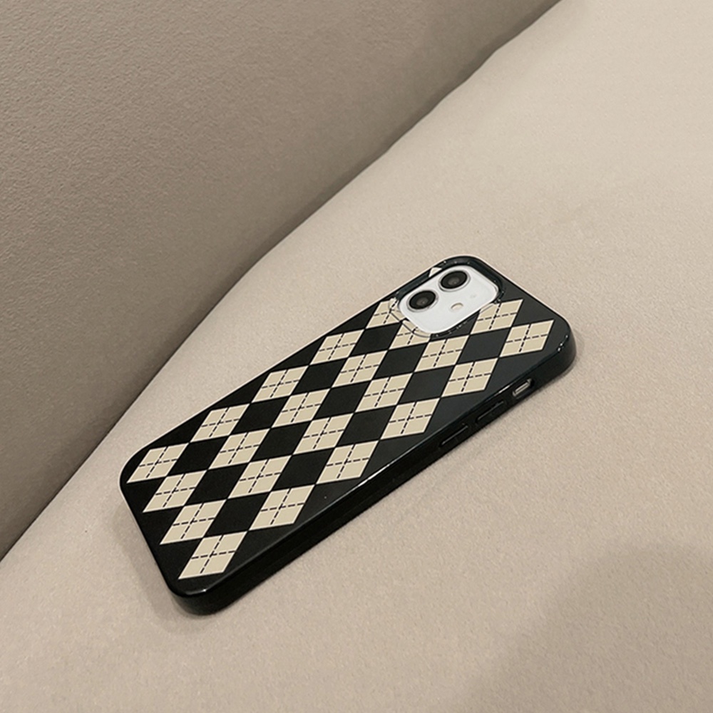 Soft Case TPU Ultra Tipis Motif Papan Catur Retro Untuk IPhone 14 13 12 11 Pro Max XR 7 8 Plus