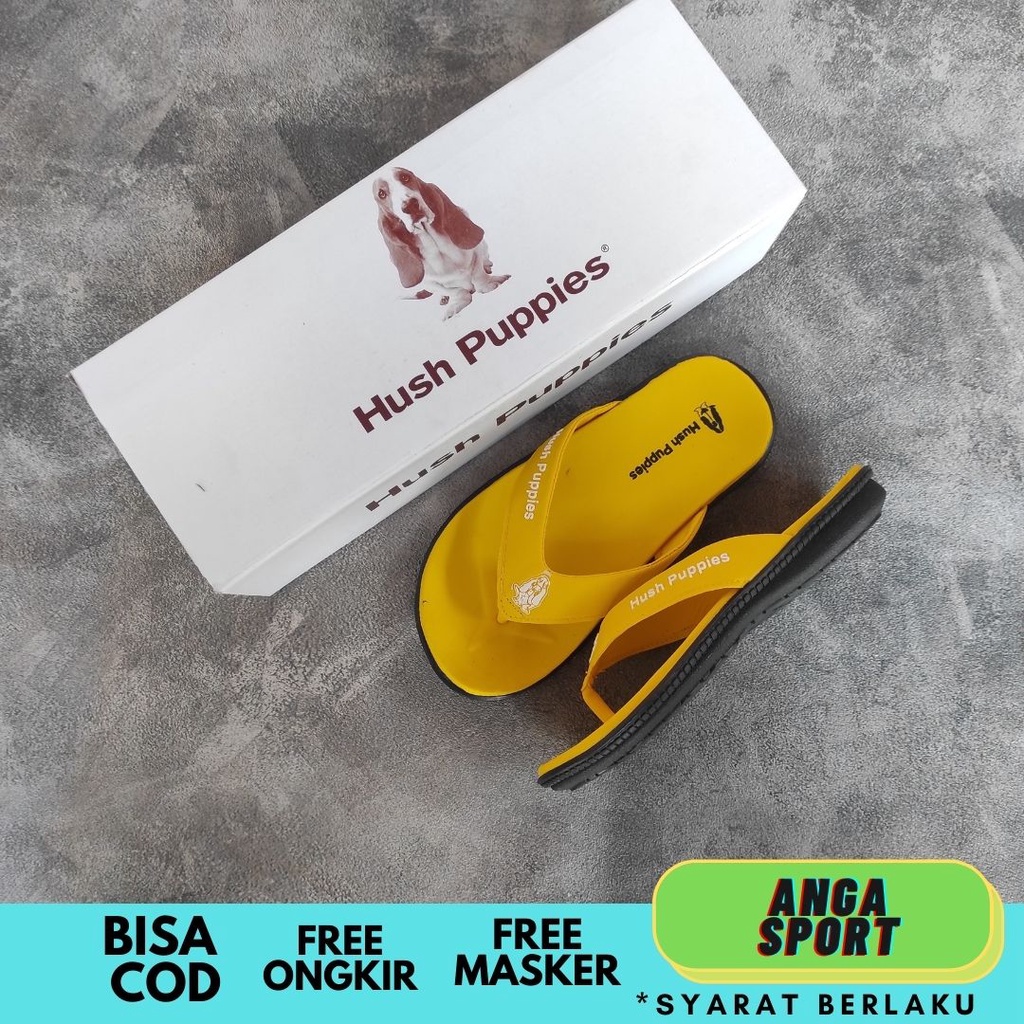 SANDAL JEPIT ANAK PEREMPUAN HUSH PUPPIES KUNING SENDAL ANAK LAKI LAKI CASUAL DISTRO KEREN PREMIUM