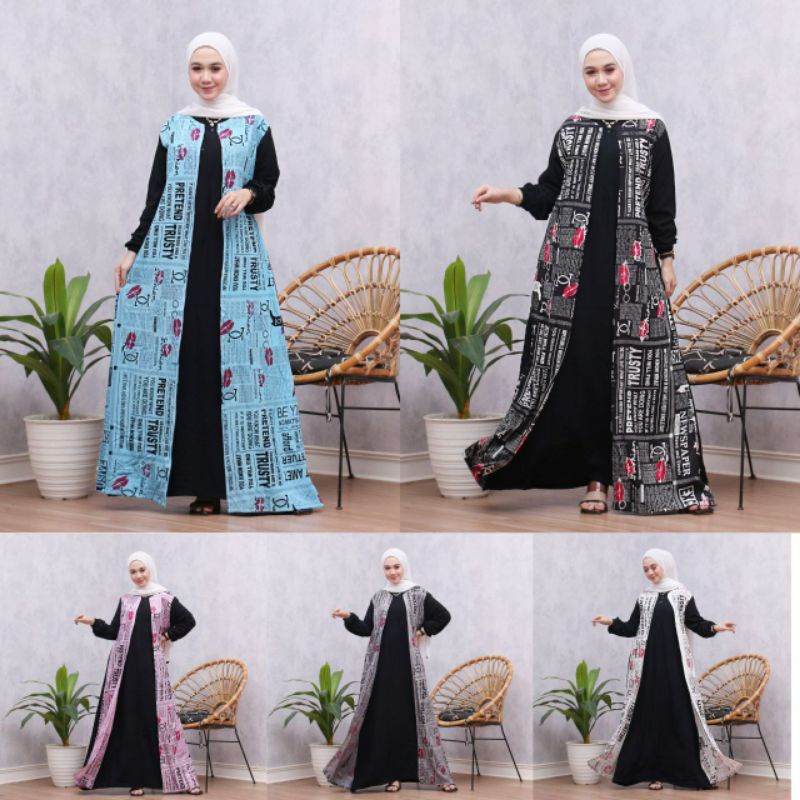 Gamis koran gamis model cardi gamis busui gamis lengan karet gamis tali samping gamis motif gamis ra