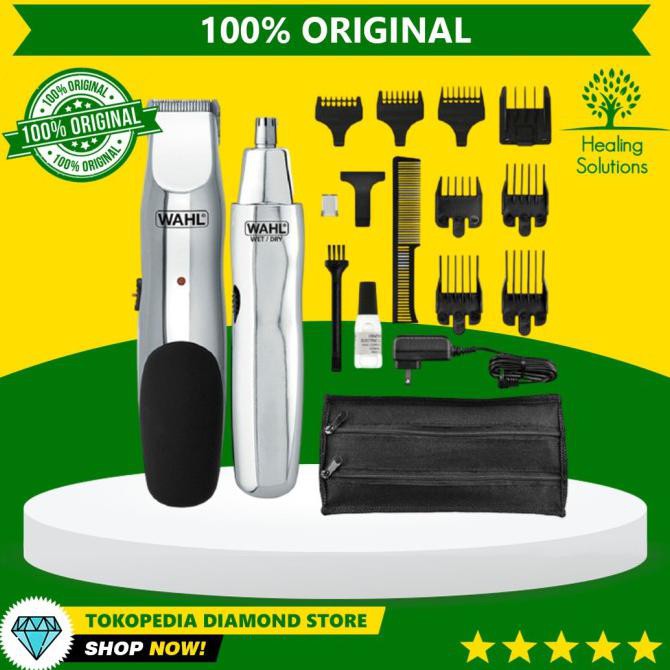 Wahl Groomsman 2 In 1 Rechargeable Hair Shaver & Nose Hair Trimmer