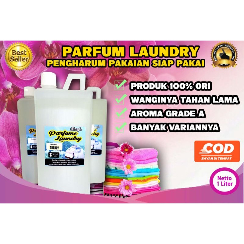 Parfum Laundry Pewangi Pakaian Wanginya Awet Tahan Lama Siap Pakai,Pengharum Pakaian Premium Grade A 1 liter