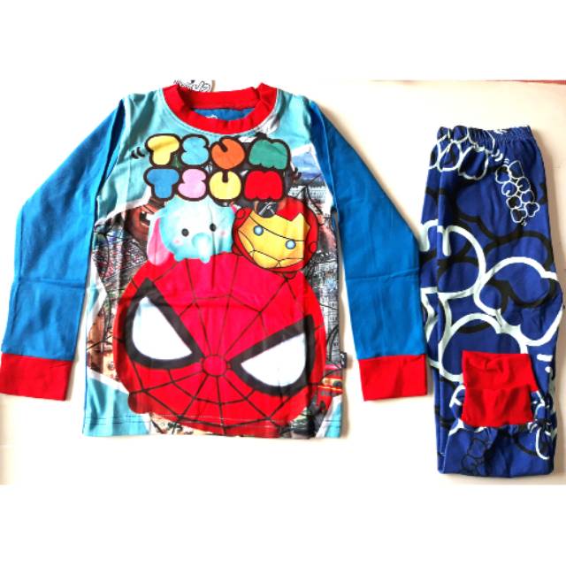 Piama Piyama Baju Tidur Anak Tsum-Tsum Marvel