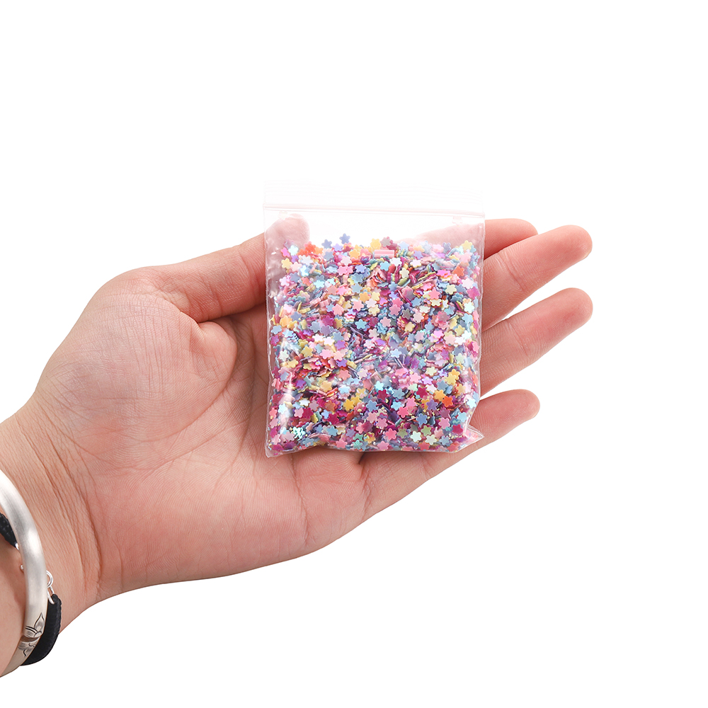 30g 3-4mm Payet Confetti Sprinkles Bentuk Bintang Hati Glitter Untuk Membuat Perhiasan