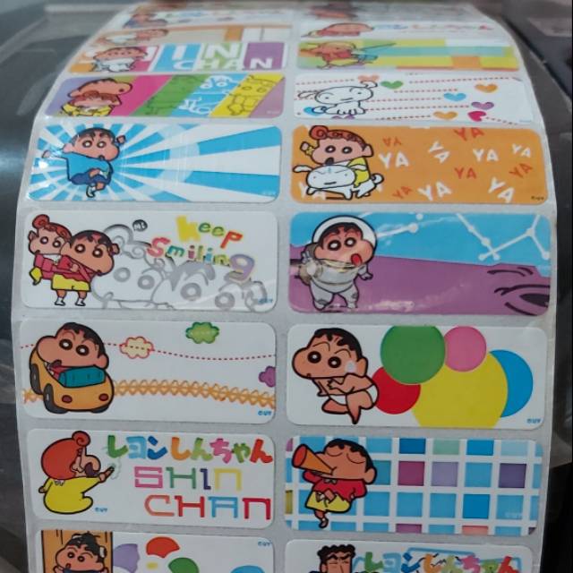 

Label nama CRAYON SINCHAN waterproof tahan air