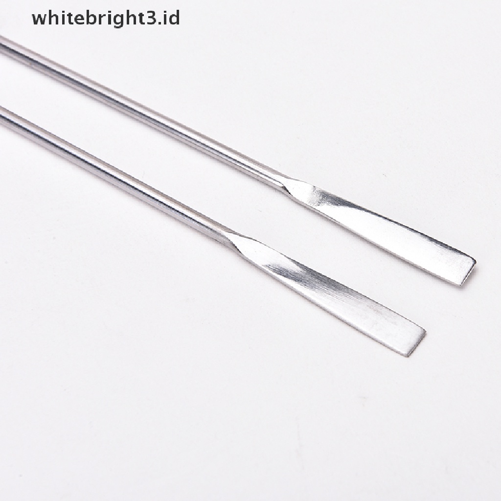 (whitebright3.id) 1pc Spatula Stainless Steel Untuk Makeup / Kosmetik Wanita