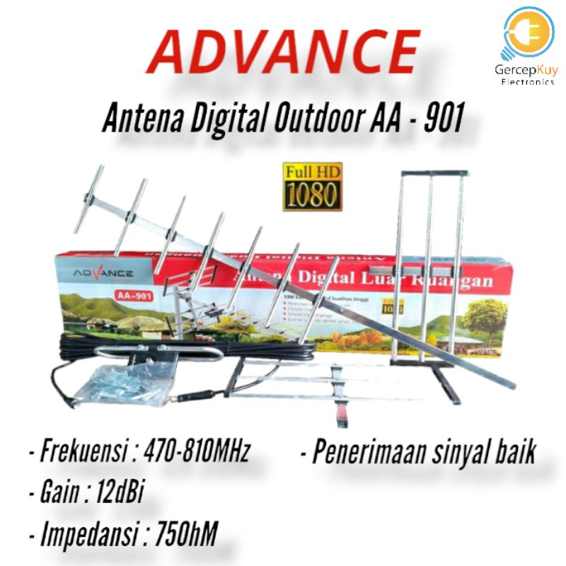 Antena Digital Advance AA - 901 / Antena Digital Luar Ruangan Full HD