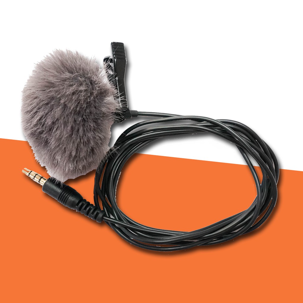 Mic Clip On Youtuber Video TikTok Microphone Condenser Lavalier Audio // Clip On Mic Pro PF 01