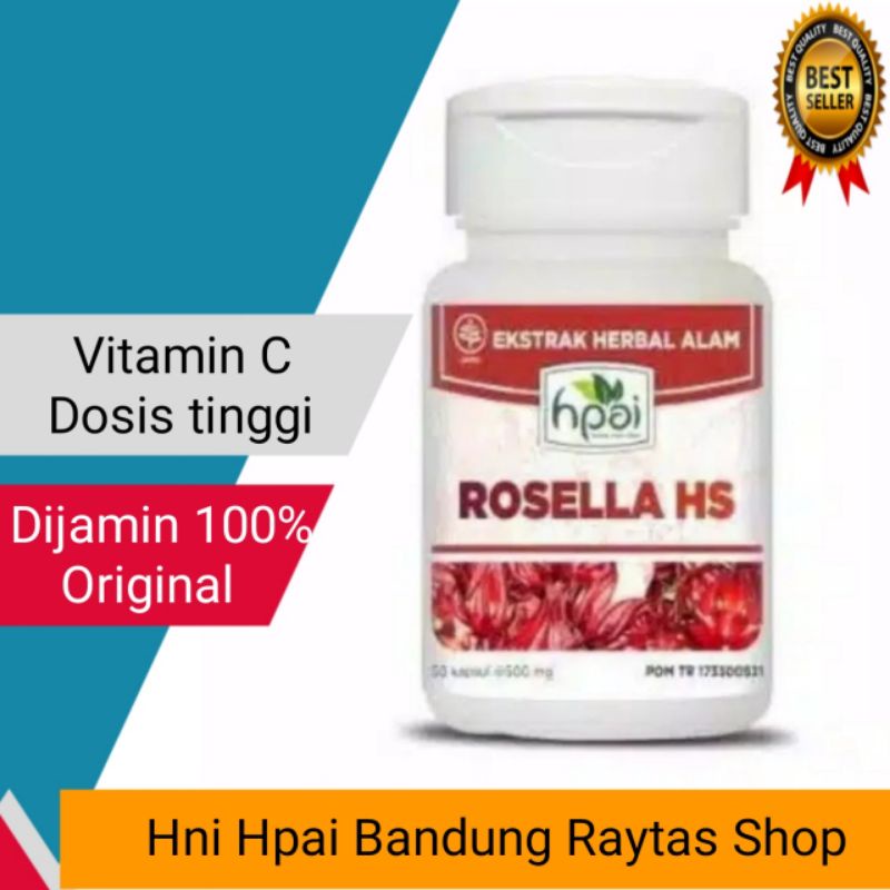 Rosella Vitamin C Ampuh Memutihkan Kulit Anti Virus Peluruh Lemak Air Seni Shopee Indonesia