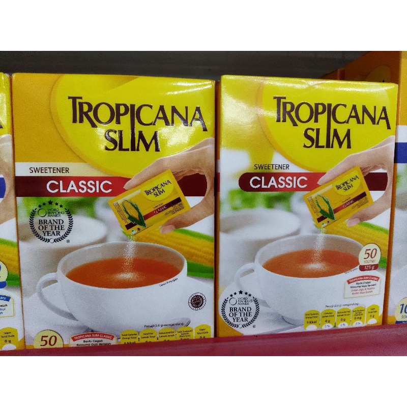 

tropicana slim classic 50 sachet @125 gr