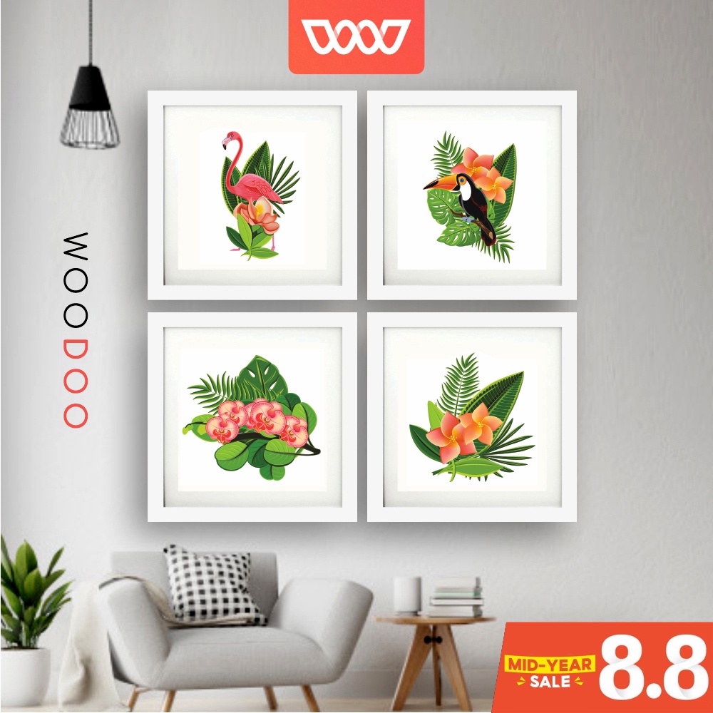 WOODOO - Hiasan Dinding Dekorasi Kamar Tropical Wall Decor - Varian BR