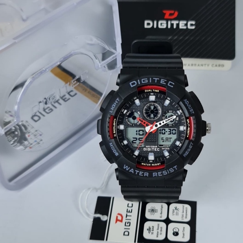 Jam Tangan Pria ORI DIGITEC DG 2011 / DG-2011T / DG 2011T / DA 2011 Original Watch Digital Anti Air 
