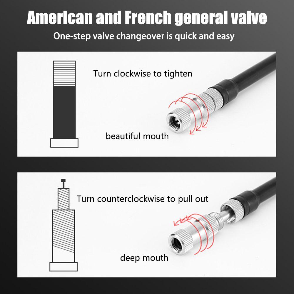 R-FLOWER Pompa Garpu Depan Kualitas Tinggi Sepeda Jalan Aluminium Alloy Pompa Aksesoris Selang