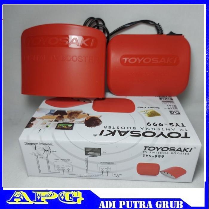 Signal Booster Antena Toyosaki Tv Tys999 Boster Set Atas Bawah Komplit