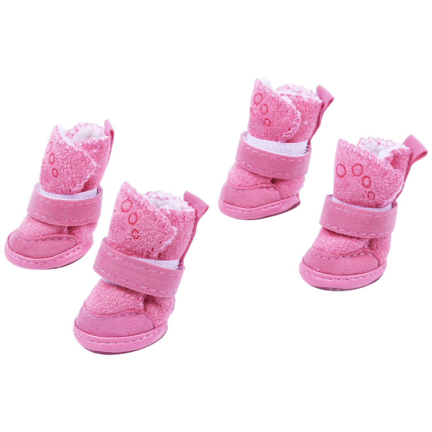 pink dog boots