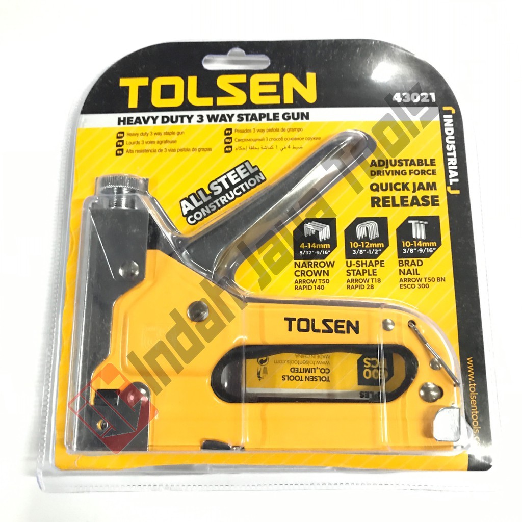 TOLSEN 43021 Staples Gun Tacker 3 in 1 - Staple Jok Tembak Hekter