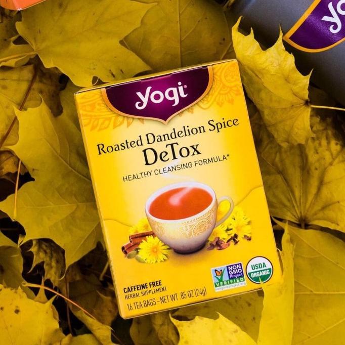 

[[COD]] Yogi Tea, Roasted Dandelion Spice DeTox, 16 Tea Bags, 24 g