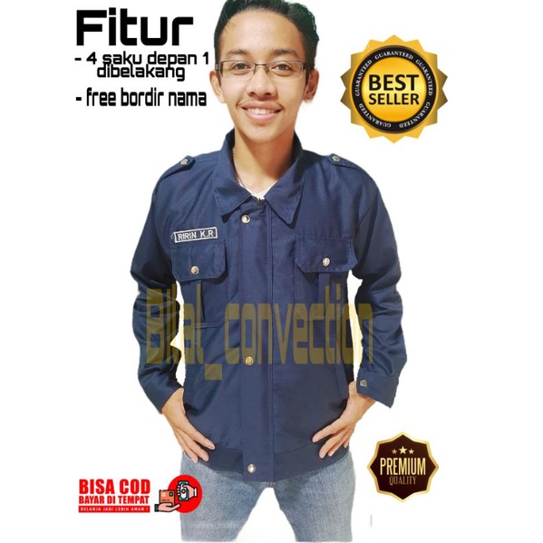 Jaket almet almamater FREE BORDIR NAMA