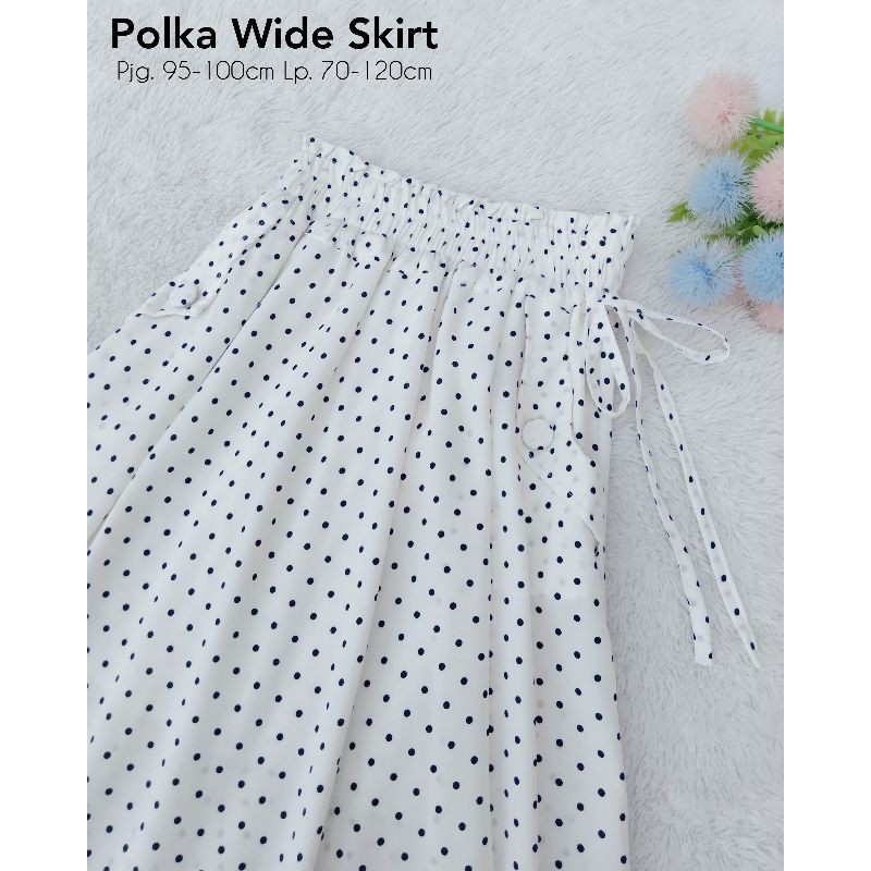 Polka Wide Skirt Premium Pjg 100cm Rok Polkadot Umbrella by STUD Hijabstore