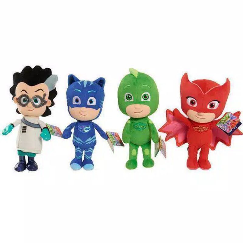 Boneka Plushie Plush Toy Mainan PJ Masks PJ Mask Catboy Gekko Owlette Romeo