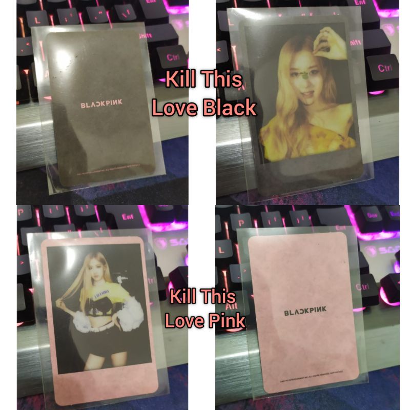 Official Photocard dan Postcard Blackpink