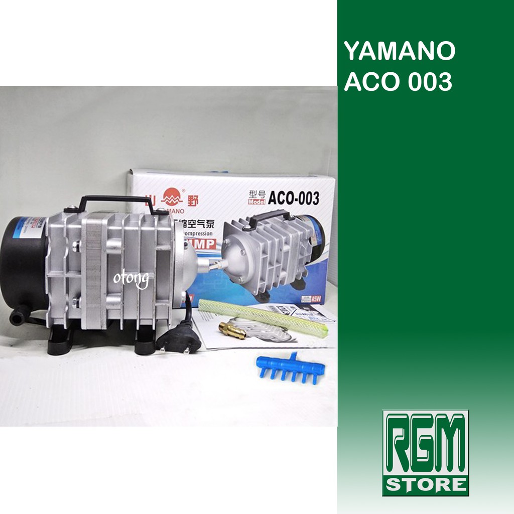 Yamano aco003 aco 003 mesin gelembung udara aerator kolam aquarium