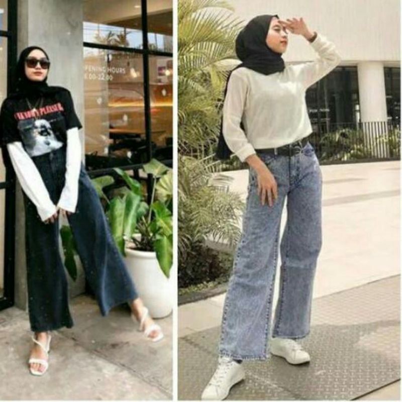 CELANA WANITA KULOT JEANS WANITA PREMIUM ALL SIZE