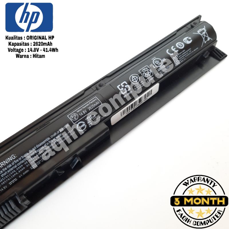 Battery baterai batrai batre Laptop HP 14-V206TX V039TX V040TX V041TX V042TX V043TX VI04 V104 (HSTNN-LB6K) ORIGINAL