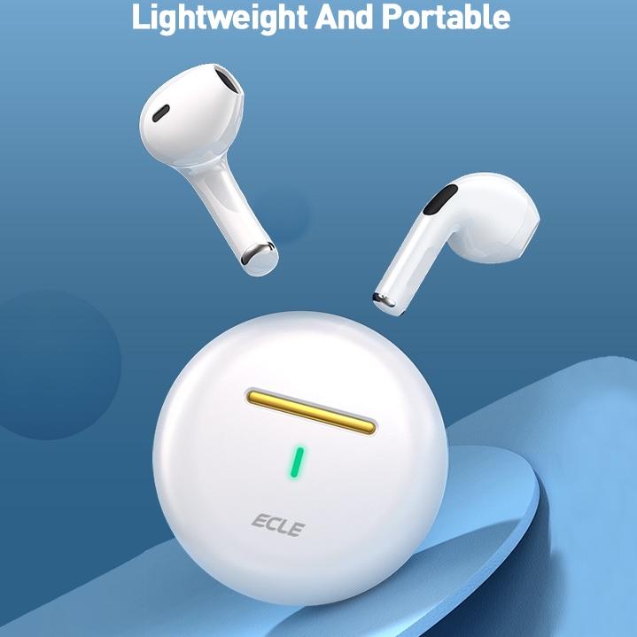 Top Produk.. (NEW) ECLE Pro 6 Music TWS Sports Earphone FreeBuds Headset Bluetooth Noise Reduction T