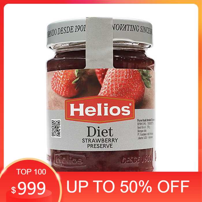 

Termurah Selai Helios Diet Strawberry Preserve 280g