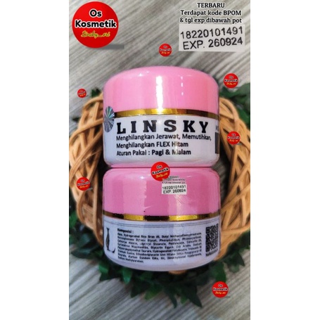 LINSKY PINK JERAWAT BPOM ORIGINAL 1000%+BARCODE+SEGEL+HOLOGRAM+EXP