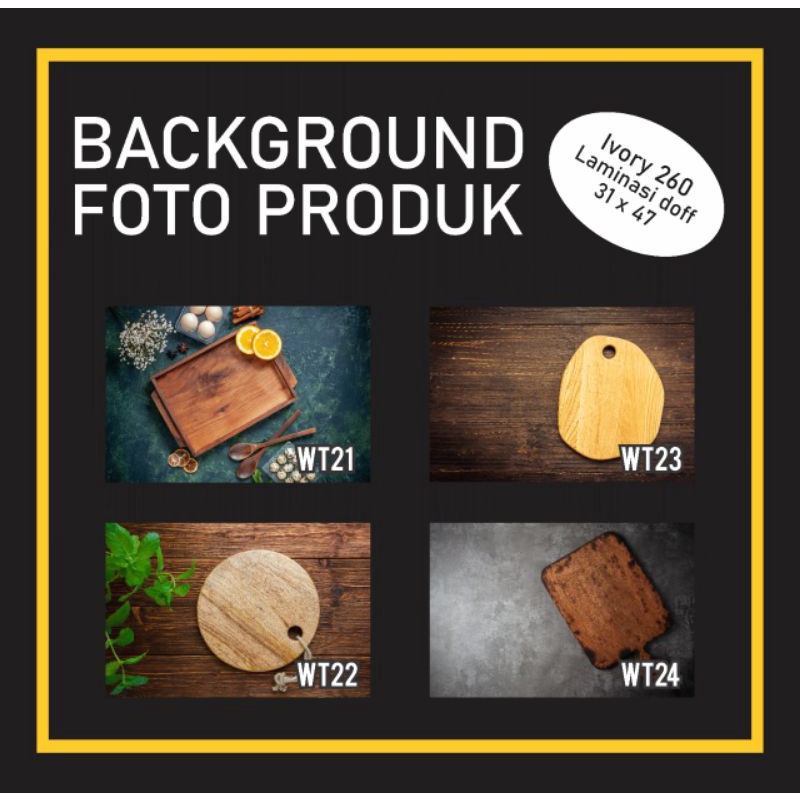 Alas foto A3 Motif talenan kayu 2 - Background foto makanan - alas foto produk