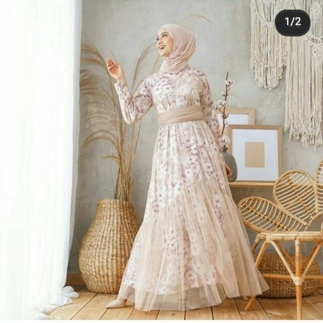 Elle dress cookie by edelwish wardrobe prelove like new size L