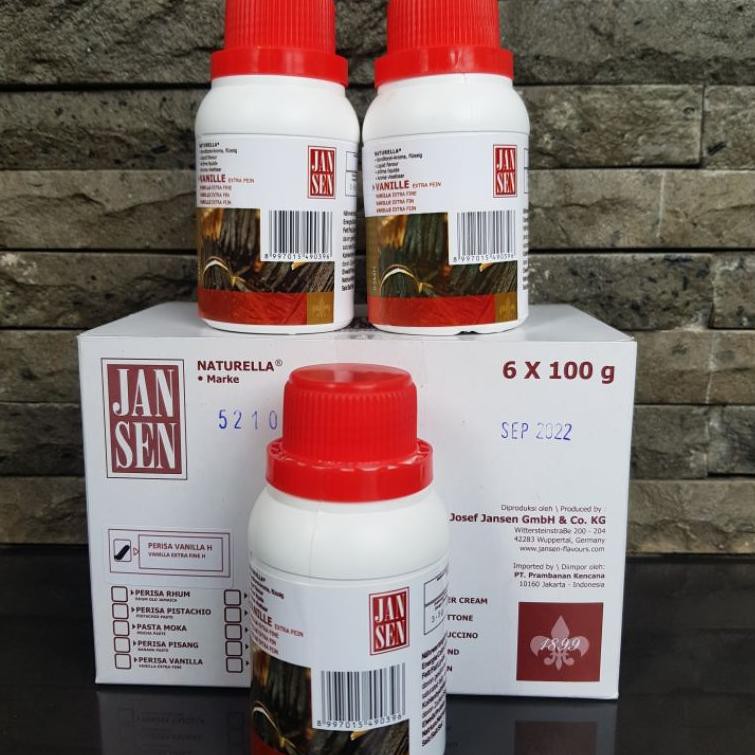 

3.3 Fasion sale Jansen Vanilla Extract Halal / Vanila Ekstrak / Pasta Vanila Extra Fine kemasan 70 d