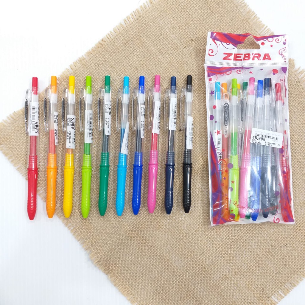 

PROMO!!!BALLPEN / BALLPOINT / PULPEN KOKORO SET (10 WARNA)