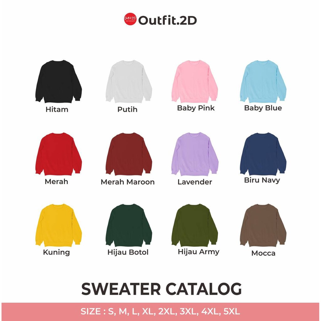 Sweater Polos Wanita Pria Hoodie Premium Distro gramasi 250gsm warna MERAH MUDA/PINK