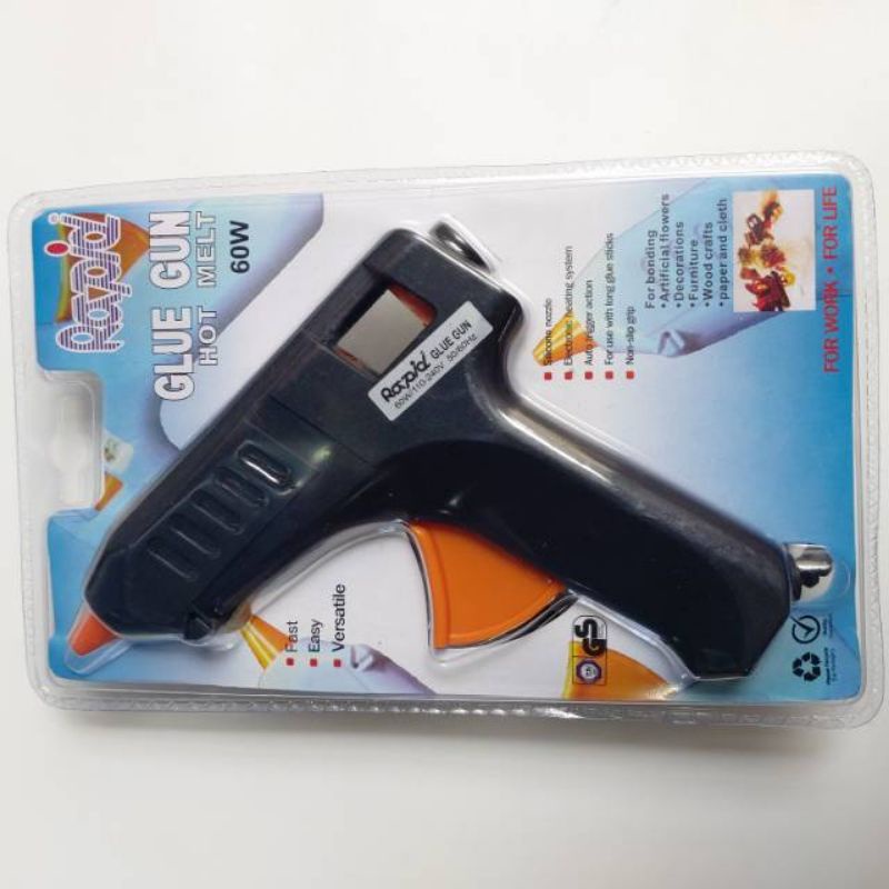 GLUE GUN RAPID hot melt 60W 10W alat tembak lem bakar cair besar kecil