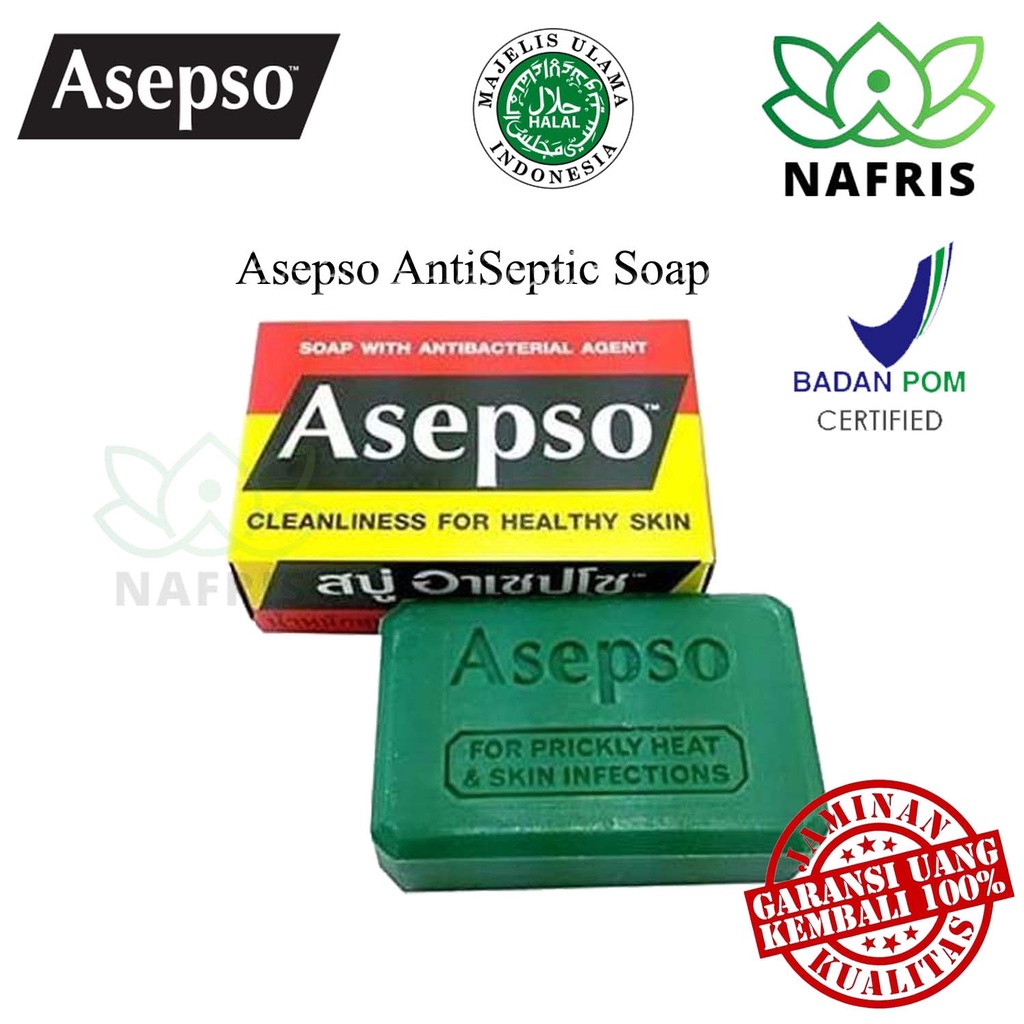 ♥️Nafris♥️Asepso Sabun 80gr |Asepso Fresh 80gr|Asepso Sulphur 80gr|Moisture 80gr (ANTISEPTIC SOAP)|Sabun Batang|Anti Bakterial|Asepso+