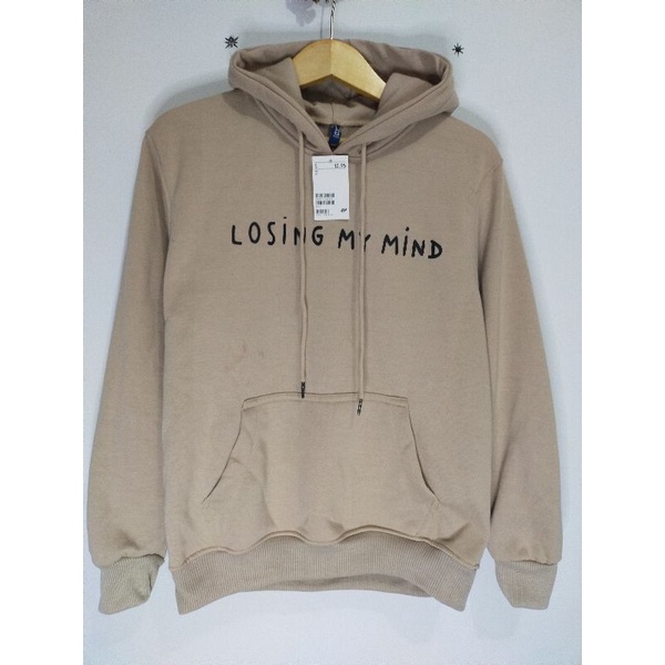 Hoodie Coksu Losing My Mind Hnm Pria Wanita Full Tag Free Paper Bag