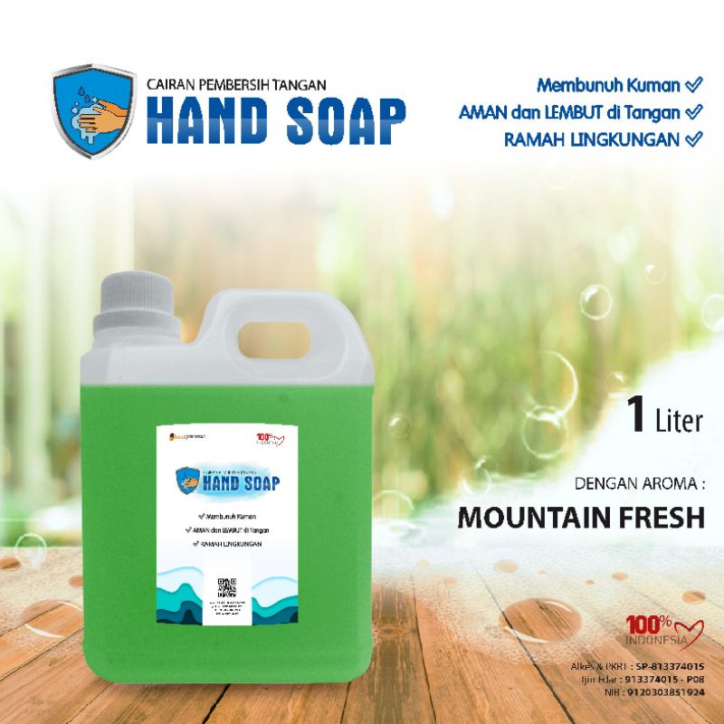 HandSoap pembersih tangan aneka aroma segar kemasa jurigen 1 liter