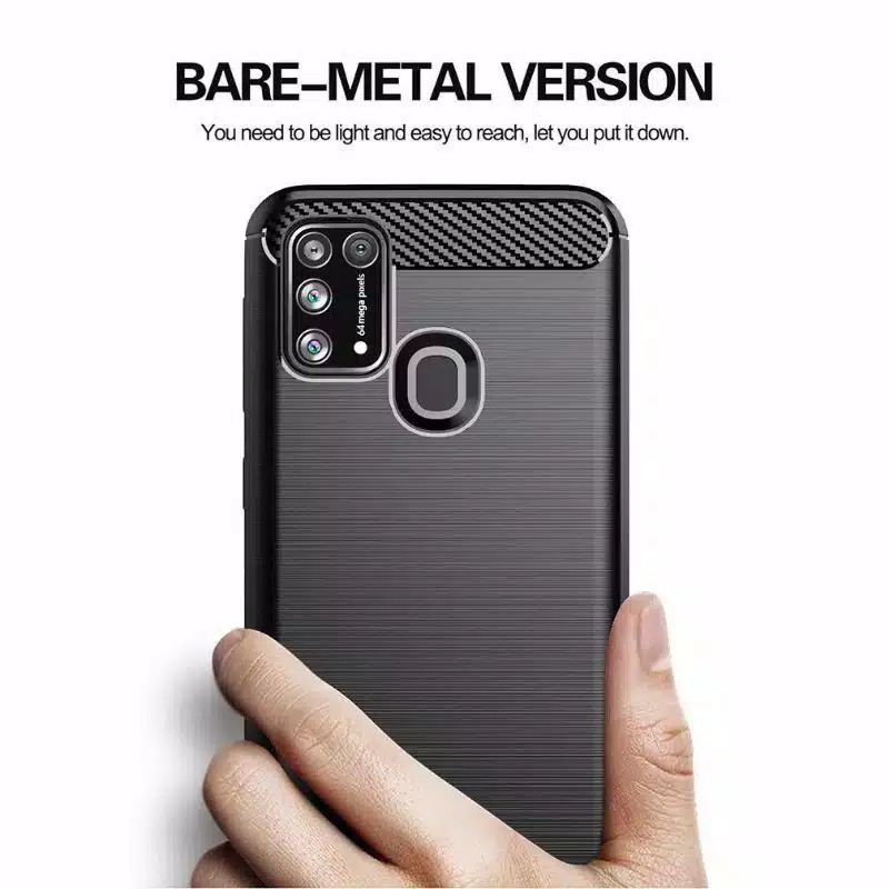 Case Realme C15 Fiber Carbon Premium Quality