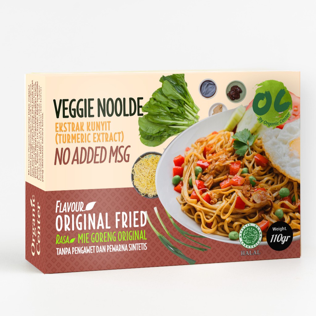 Organic Center, Mie Goreng Original 110 gr (NO MSG)