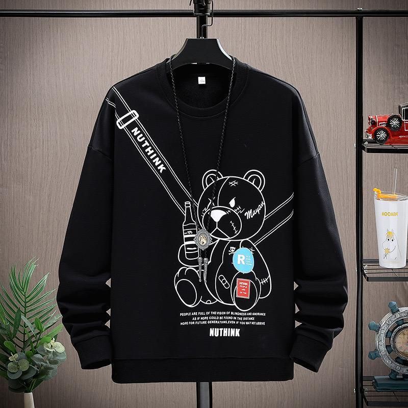 Sweater crewneck pria wanita terbaru BEAR NUTHINK/basic pria wanita termurah kualitas distro