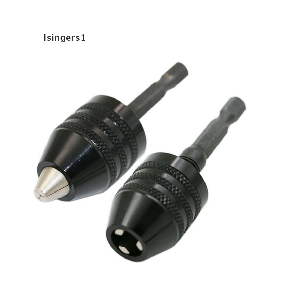 (lsingers1) Adaptor Mata Bor Chuck Hex Shank 0.3-6.5mm Bits