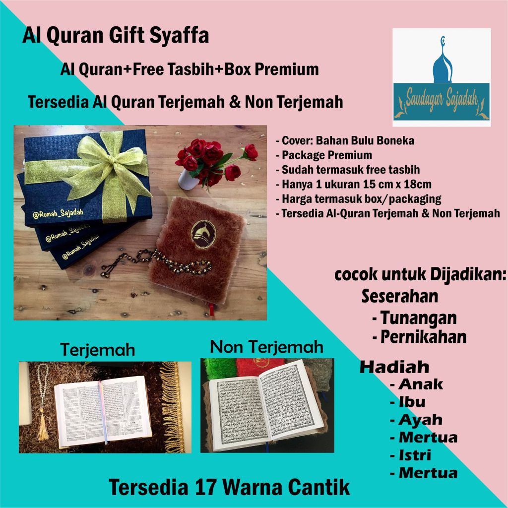 Al Quran Terjemah Kecil Paket Kado Pernikahan Parcel Nikahan Hantaran Seserahan