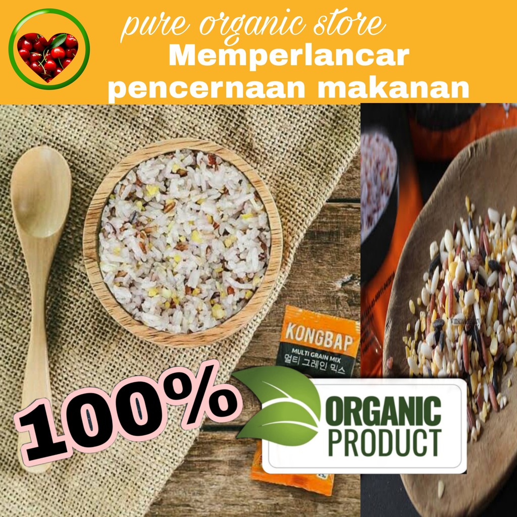 

KONGBAP MULTI GRAIN SACHET 150 GRAM / MULTI GRAIN MIX ORI 150 GRAM / KONGBAP ORGANIC / BERAS JEPANG