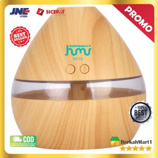 Taffware Air Humidifier Aromatherapy Oil Diffuser Wood 300ml Humi H218