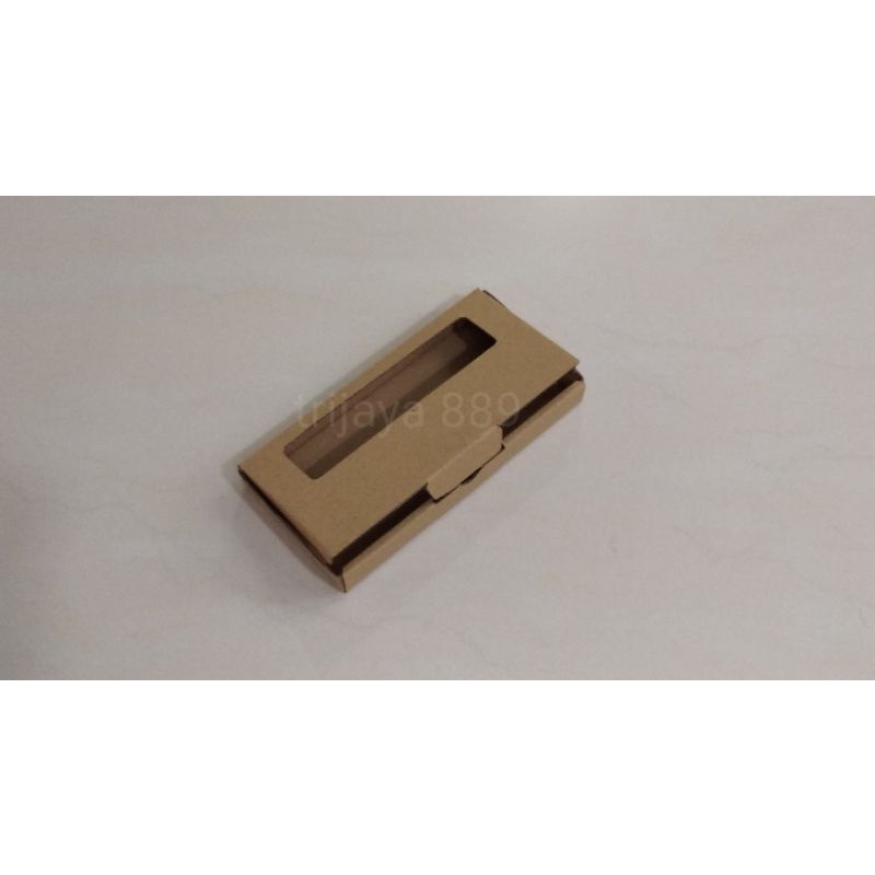 

kardus packing box pizza / diecut uk 17x8x2 jendela