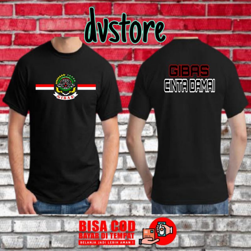 Gibas Cinta Damai//Kaos Ormas Gibas Cinta Damai//Kaos Gibas Terbaru//Kaos Murah Berkualitas//Kaos Te
