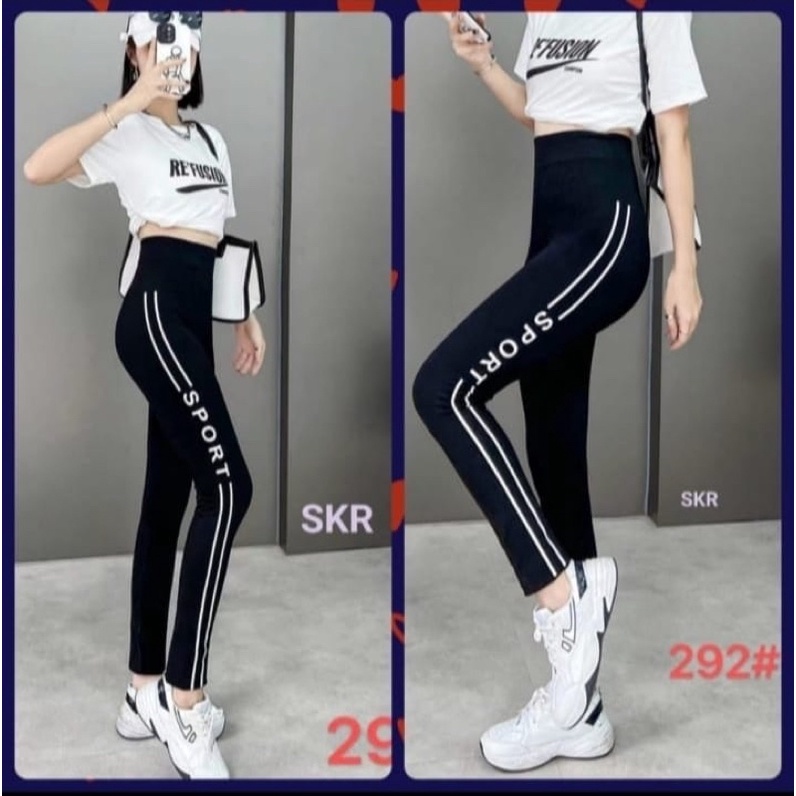 LEGGING SPORT / LEGGING HITAM PANJANG WANITA